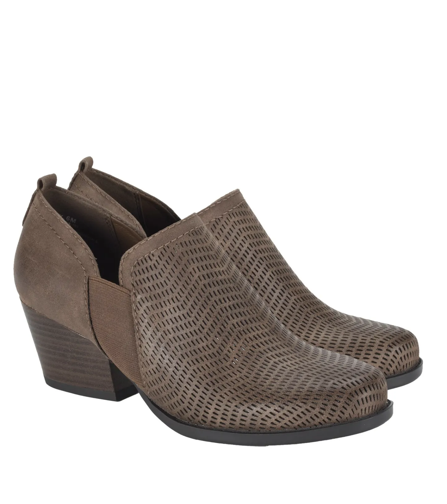 Baretraps Booties-Ridgely Block Heel Bootie DarkTaupe