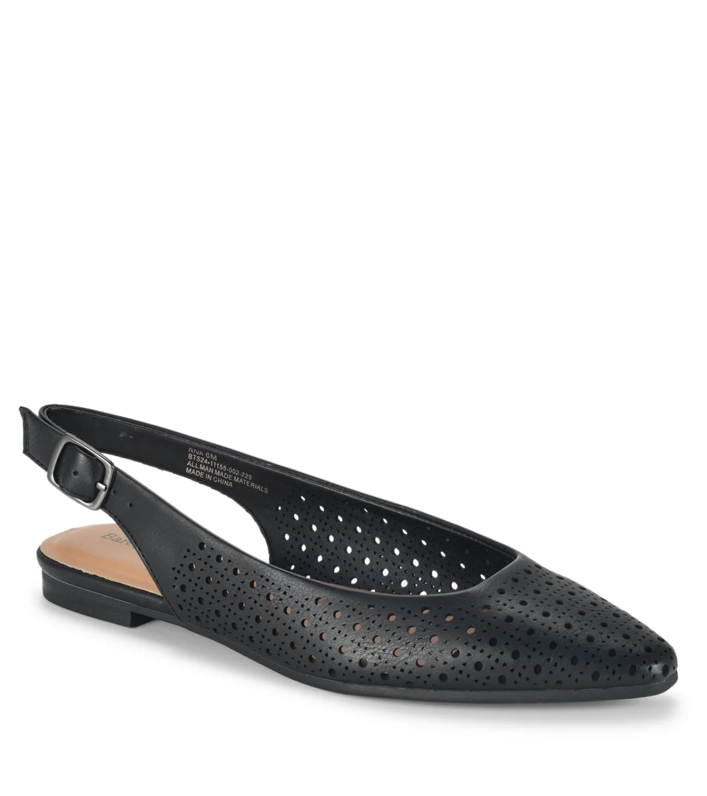 Baretraps Flats & Loafers-Riva Slingback Flat Black