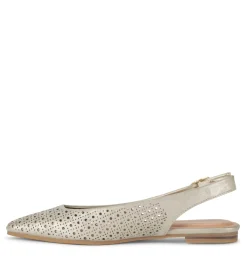 Baretraps Flats & Loafers-Riva Slingback Flat Champagne