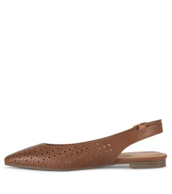 Baretraps Flats & Loafers-Riva Slingback Flat DarkBeechnut