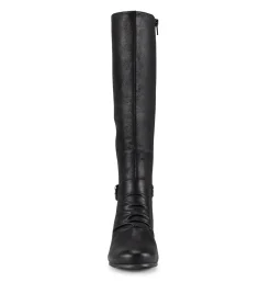 Baretraps Knee High Boots-Sammy Tall Wedge Boot Black
