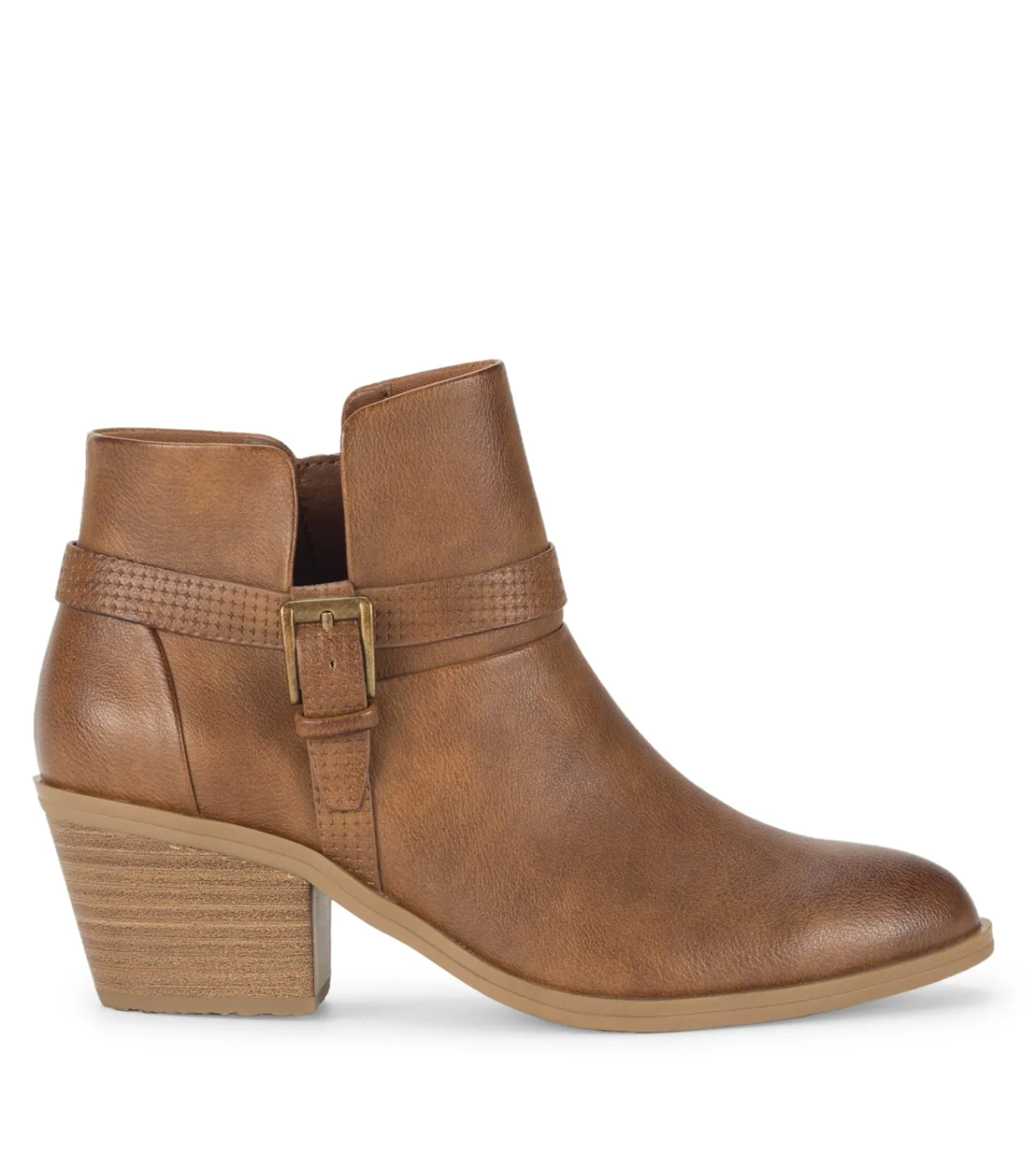 Baretraps Booties-Santos Block Heel Bootie Auburn