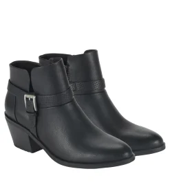 Baretraps Booties-Santos Block Heel Bootie Black