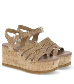 Baretraps Wedge Sandals-Savannah Wedge Sandal NaturalCork