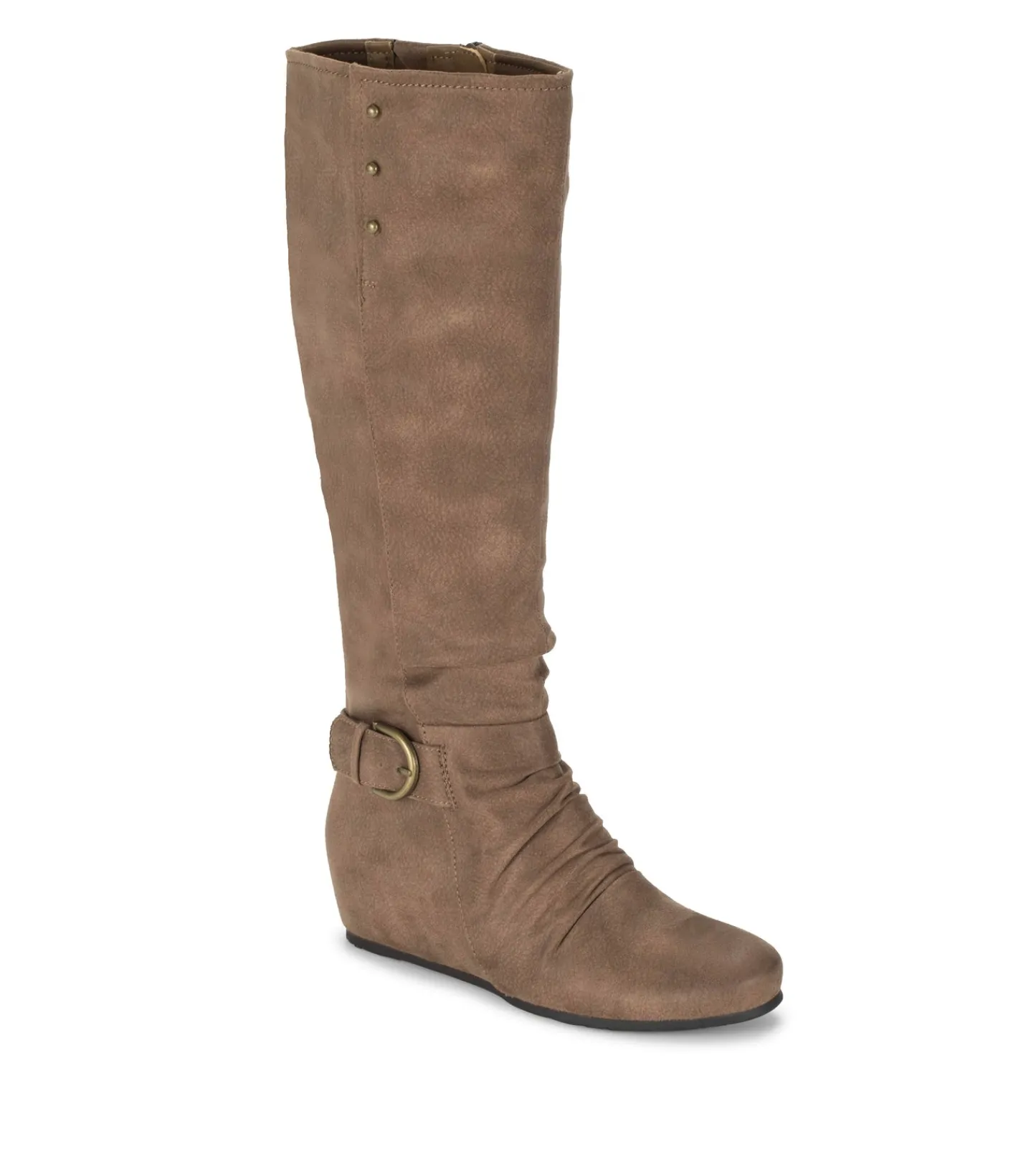Baretraps Knee High Boots-Scarlett Tall Wedge Boot Truffle