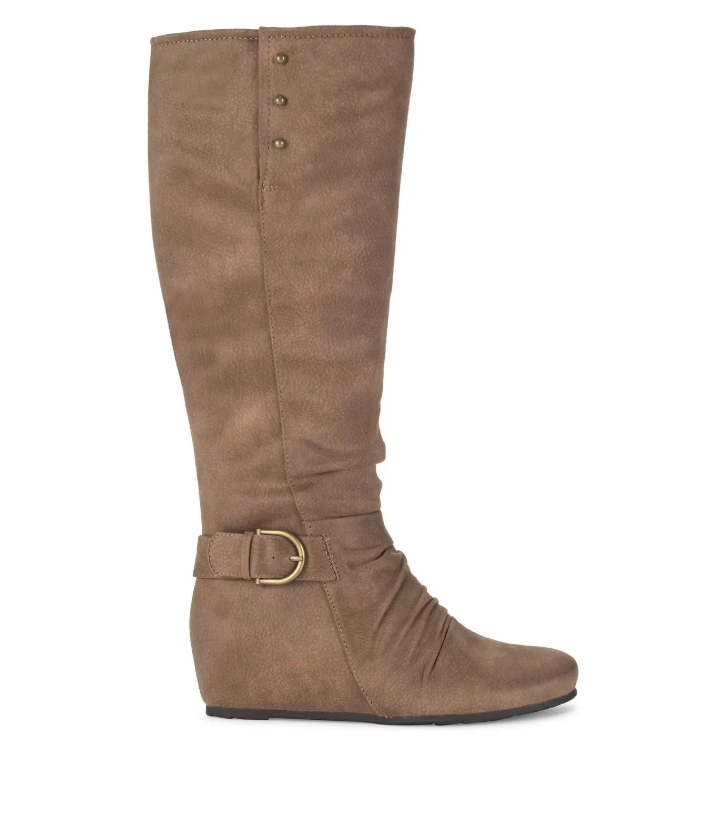 Baretraps Knee High Boots-Scarlett Tall Wedge Boot Truffle