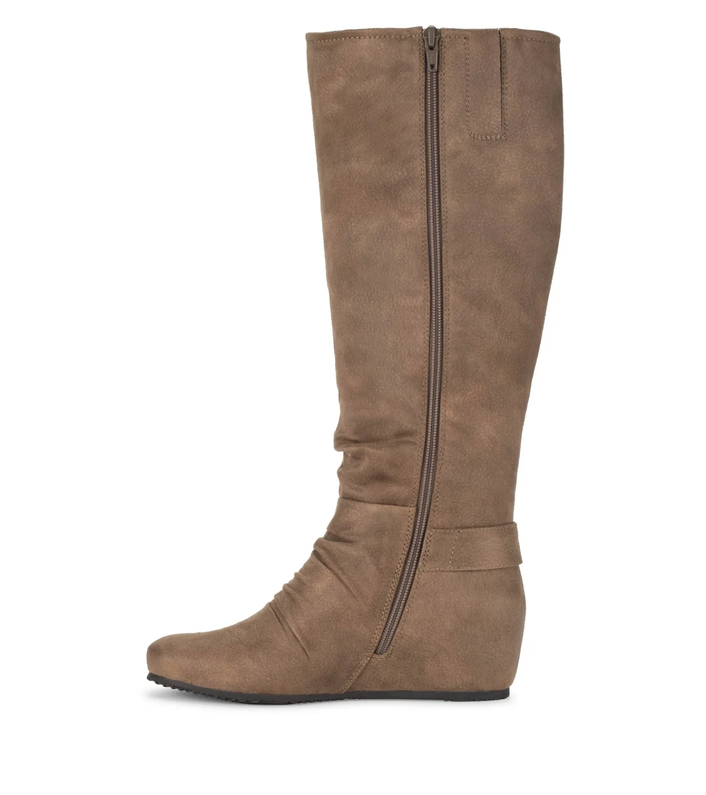 Baretraps Knee High Boots-Scarlett Tall Wedge Boot Truffle