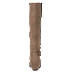 Baretraps Knee High Boots-Scarlett Tall Wedge Boot Truffle