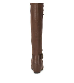 Baretraps Knee High Boots-Scarlett Tall Wedge Boot BrushBrown