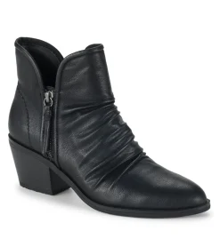 Baretraps Booties-Serenity Block Heel Bootie Black