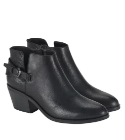 Baretraps Booties-Shannen Block Heel Bootie Black