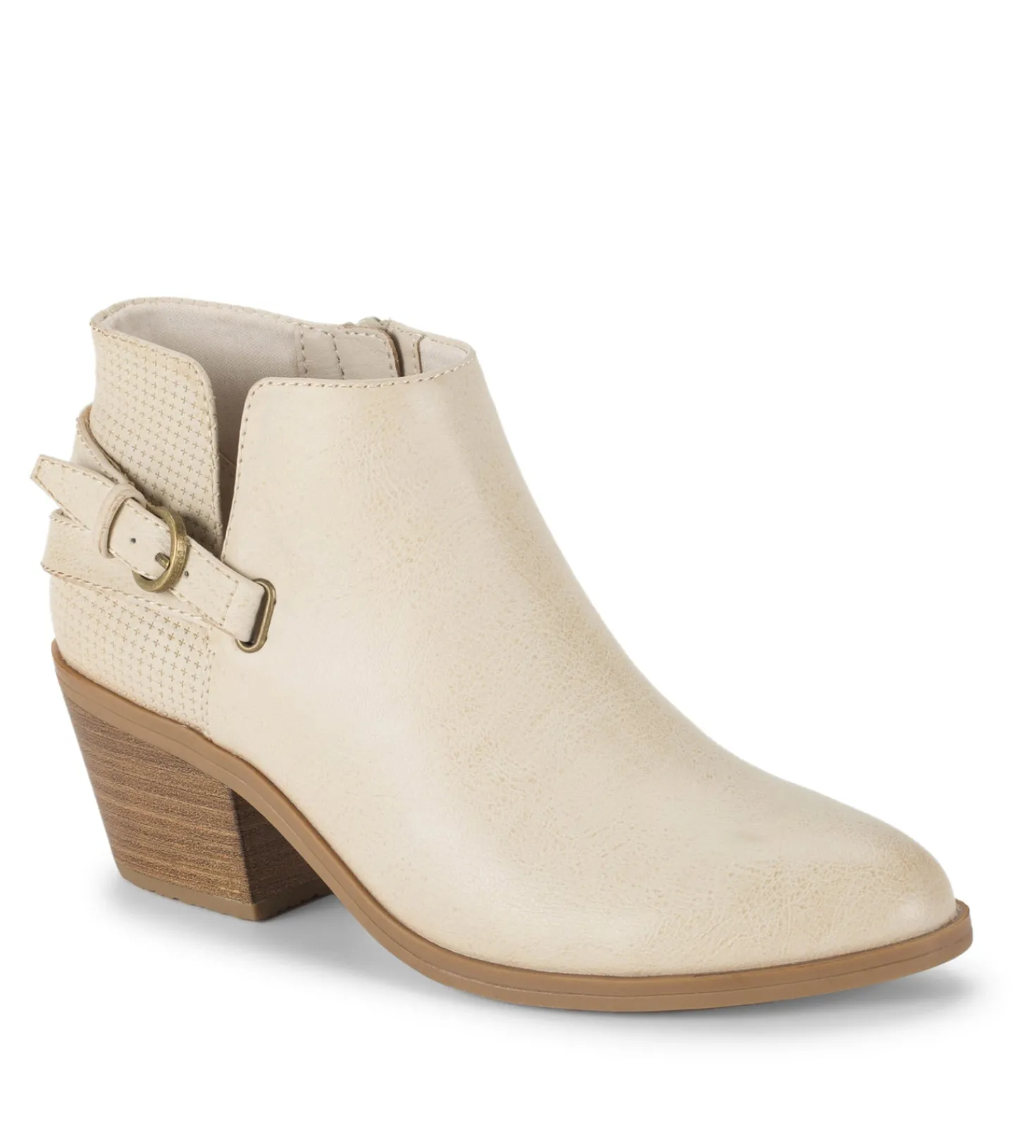 Baretraps Booties-Shannen Block Heel Bootie Milkyway