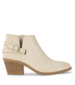 Baretraps Booties-Shannen Block Heel Bootie Milkyway
