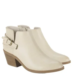 Baretraps Booties-Shannen Block Heel Bootie Milkyway