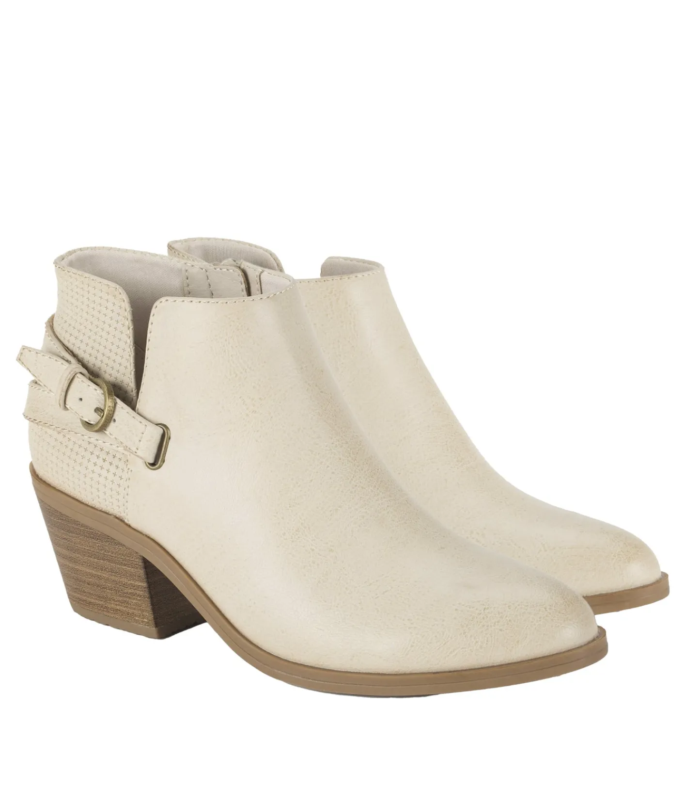 Baretraps Booties-Shannen Block Heel Bootie Milkyway