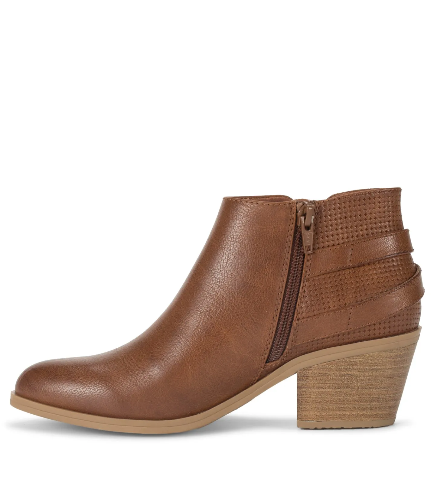 Baretraps Booties-Shannen Block Heel Bootie Walnut