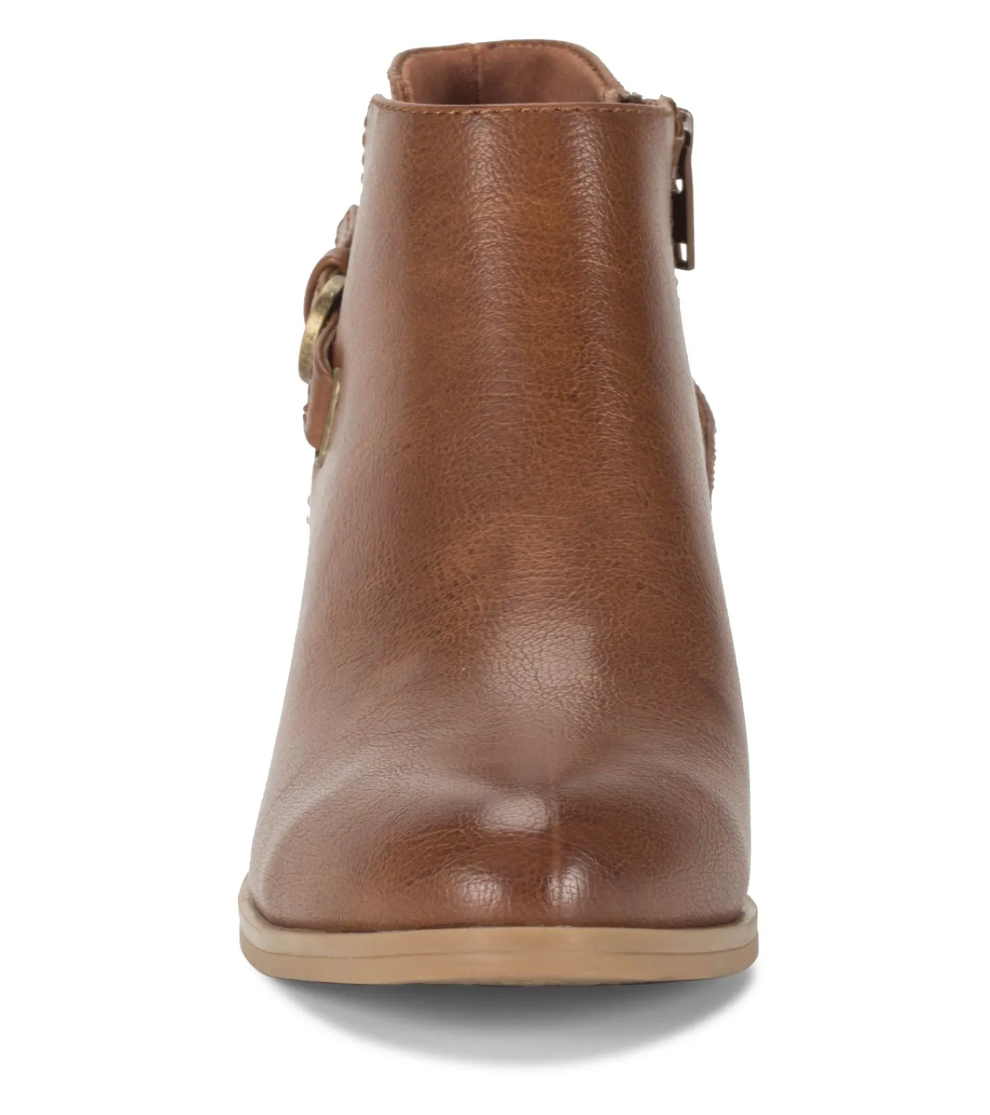 Baretraps Booties-Shannen Block Heel Bootie Walnut
