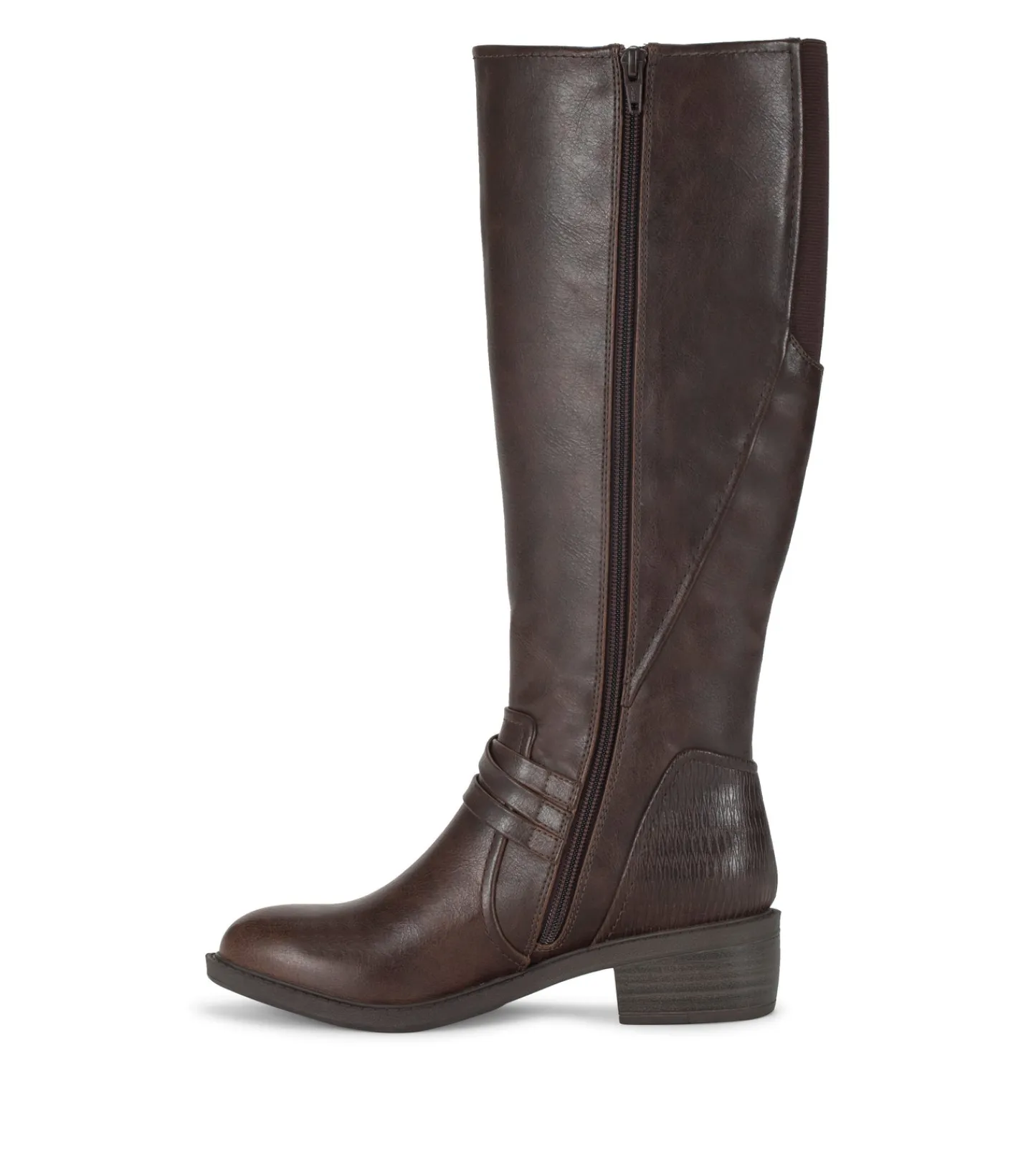 Baretraps Wide Calf Boots|Knee High Boots-Stratford Wide Calf Riding Boot DarkBrown