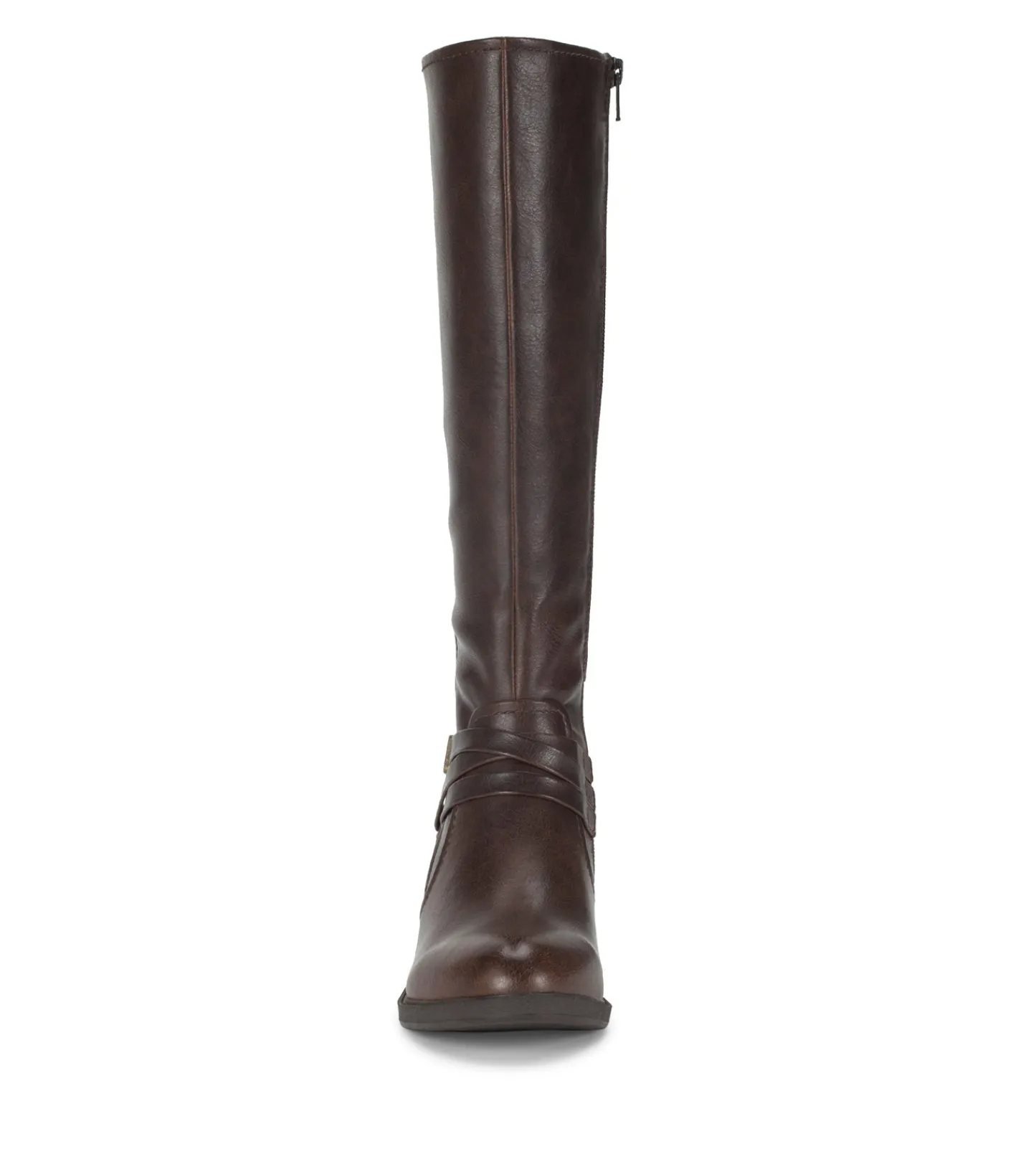 Baretraps Wide Calf Boots|Knee High Boots-Stratford Wide Calf Riding Boot DarkBrown