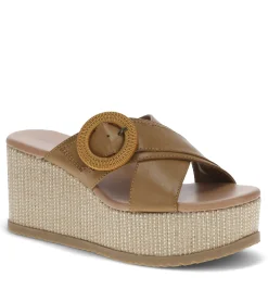 Baretraps Wedge Sandals-Sydney Wedge Sandal Caramel