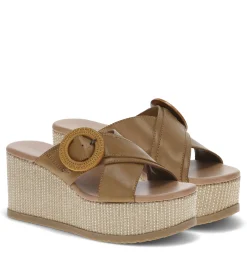 Baretraps Wedge Sandals-Sydney Wedge Sandal Caramel