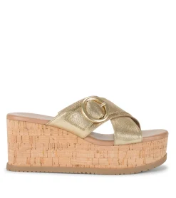 Baretraps Wedge Sandals-Sydney Wedge Sandal Gold