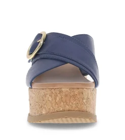 Baretraps Wedge Sandals-Sydney Wedge Sandal Navy