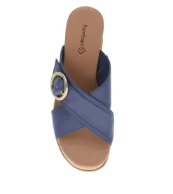 Baretraps Wedge Sandals-Sydney Wedge Sandal Navy