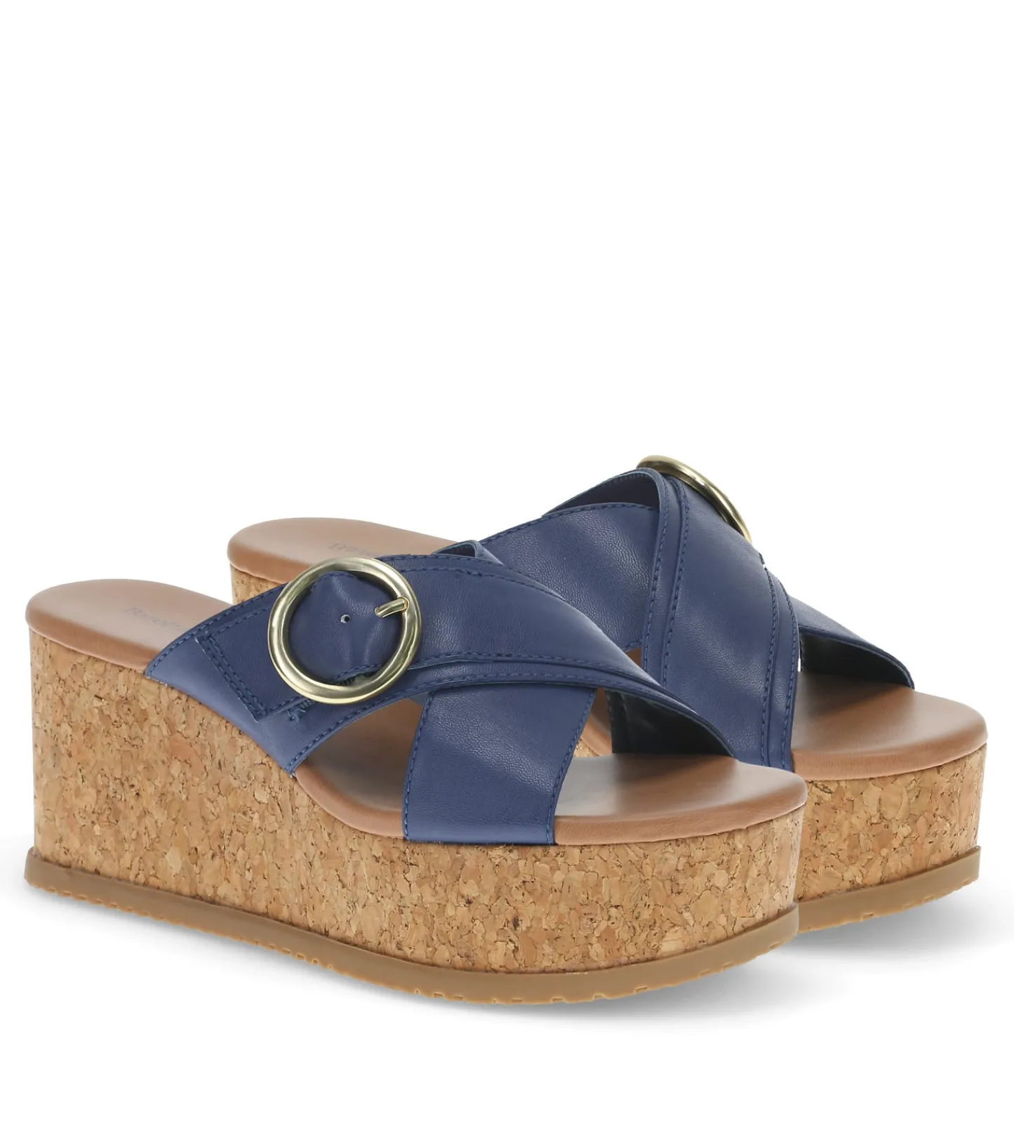 Baretraps Wedge Sandals-Sydney Wedge Sandal Navy