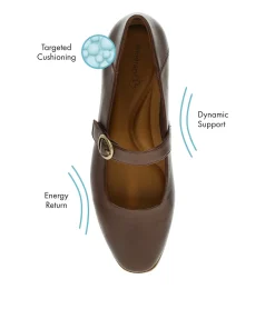 Baretraps Flats & Loafers|Dress Shoes-Teagan Mary Jane Flat Bloodstone