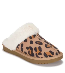 Baretraps Flats & Loafers-Teegan Clog Slipper Leopard