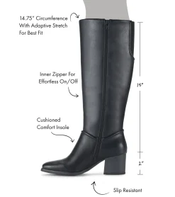 Baretraps Knee High Boots-Thalia Tall Boot Black