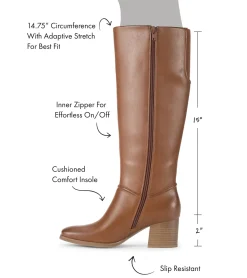 Baretraps Knee High Boots-Thalia Tall Boot Walnut