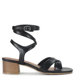 Baretraps Classic Comfort Sandals-Valerie Block Heel Sandal Black