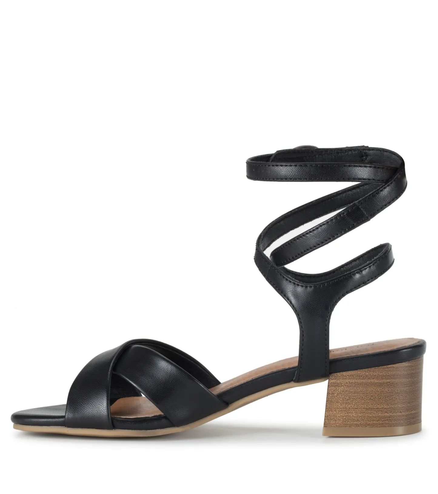 Baretraps Classic Comfort Sandals-Valerie Block Heel Sandal Black