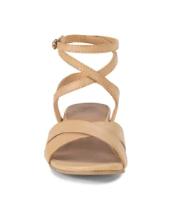 Baretraps Classic Comfort Sandals-Valerie Block Heel Sandal Natural