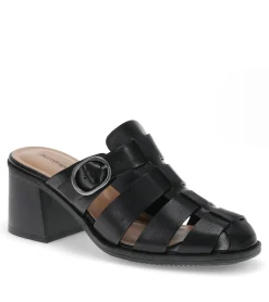 Baretraps Classic Comfort Sandals-Whitnie Block Heel Sandal Black