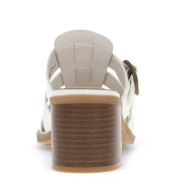 Baretraps Classic Comfort Sandals-Whitnie Block Heel Sandal Cream