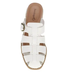 Baretraps Classic Comfort Sandals-Whitnie Block Heel Sandal Cream