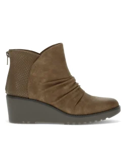Baretraps Booties-Wichita Wedge Bootie DarkTaupe