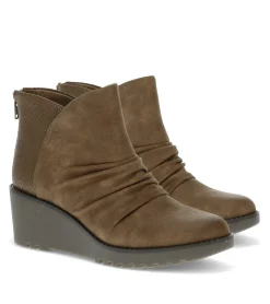 Baretraps Booties-Wichita Wedge Bootie DarkTaupe
