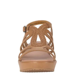 Baretraps Wedge Sandals-Wilma Wedge Sandal Caramel