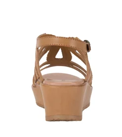 Baretraps Wedge Sandals-Wilma Wedge Sandal Caramel