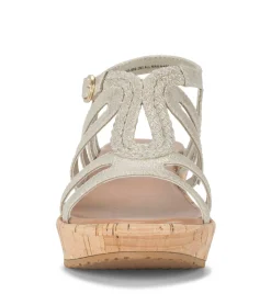 Baretraps Wedge Sandals-Wilma Wedge Sandal Champagne
