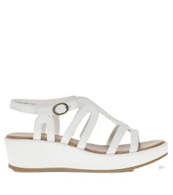 Baretraps Wedge Sandals-Wilma Wedge Sandal White