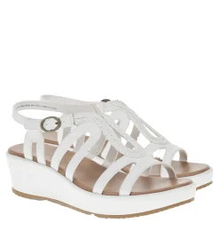 Baretraps Wedge Sandals-Wilma Wedge Sandal White