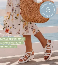 Baretraps Wedge Sandals-Wilma Wedge Sandal White