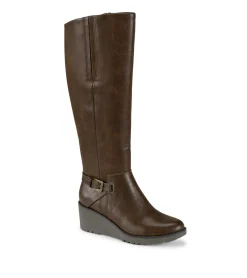Baretraps Knee High Boots-Winifred Tall Wedge Boot BrushBrown