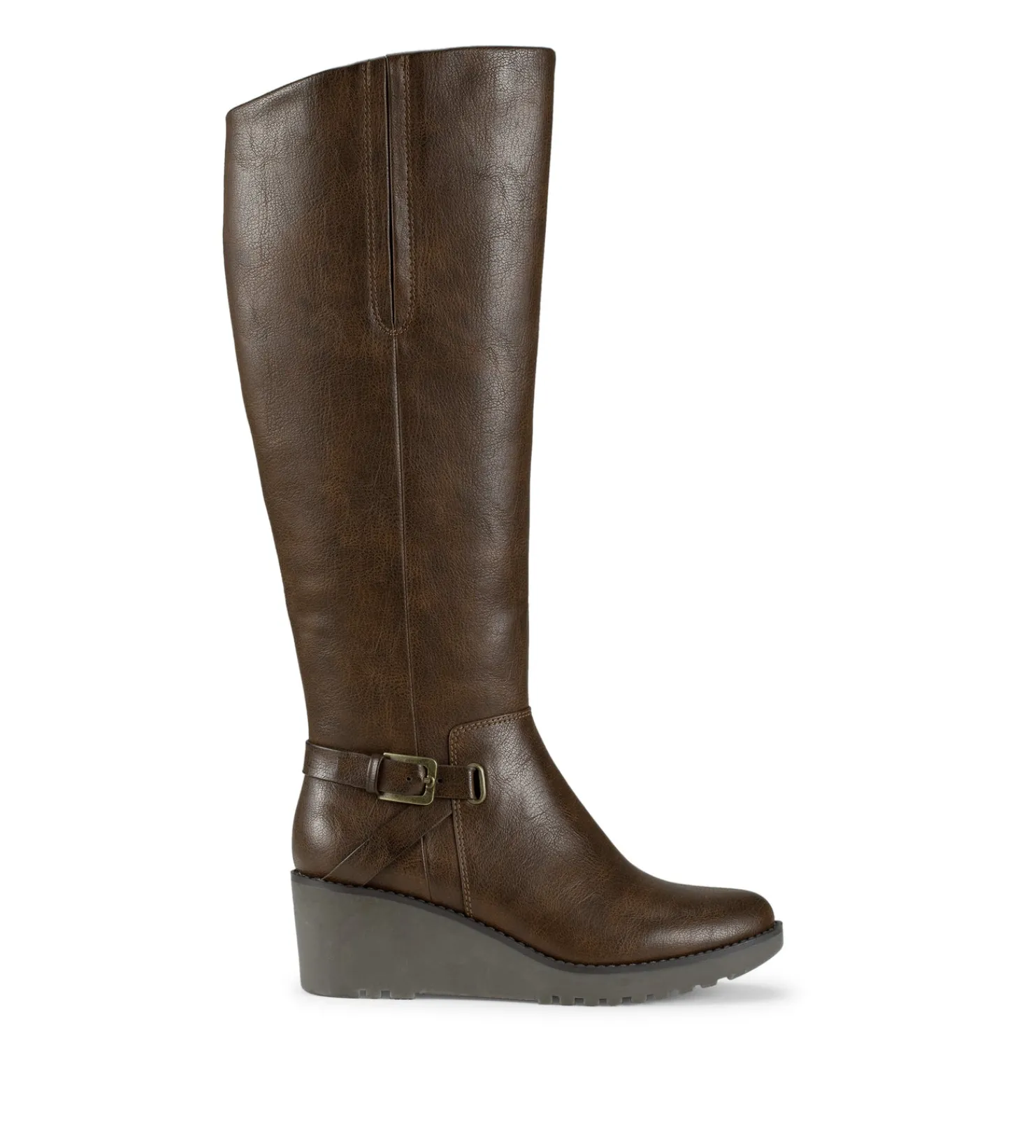 Baretraps Knee High Boots-Winifred Tall Wedge Boot BrushBrown