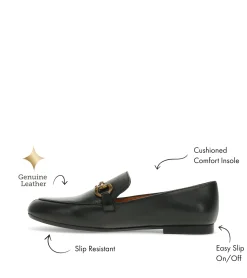 Baretraps Flats & Loafers|Dress Shoes-Wyatt Loafer BlackLeather